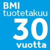 BMI-tuotetakuu 30 vuotta